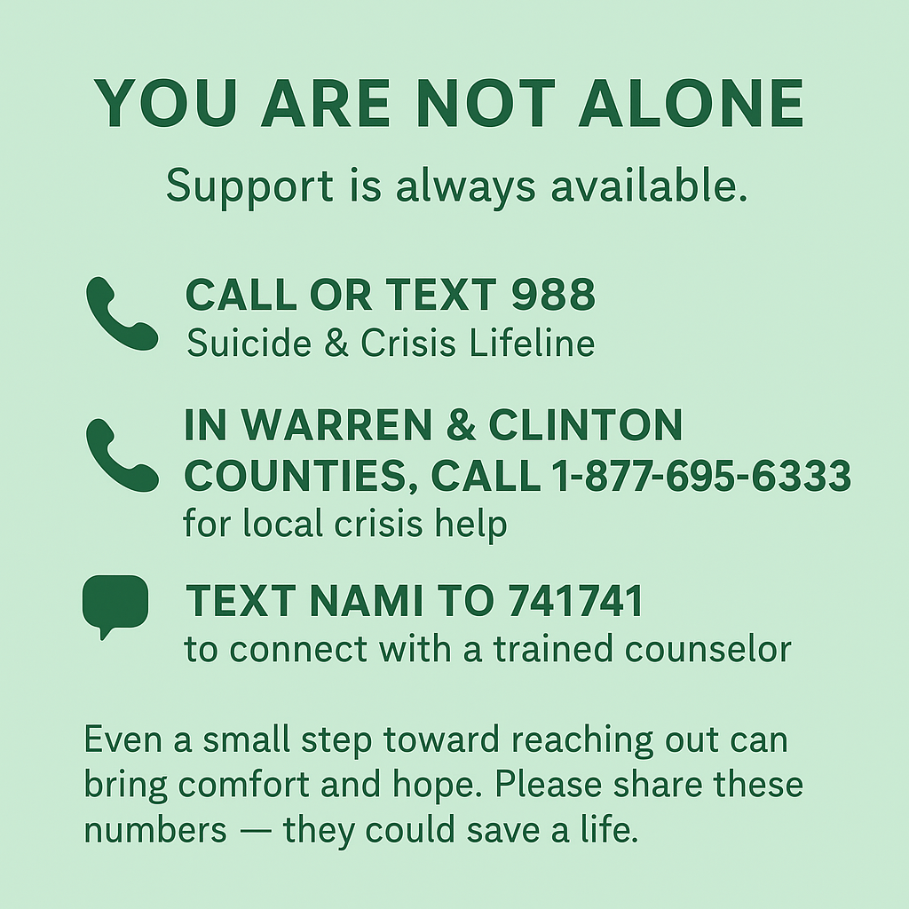 You Are Not Alone: 988 and crisis hotline available
